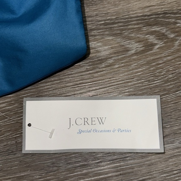 J. Crew Formal Cocktail Blue Strapless Mini Dress - Size 2P - Picture 10 of 10